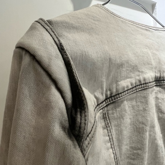 Romeo and Juliet Couture Gray Studded Jean Women's Jacket - Picture 3 of 8